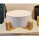 Салатник LED TRACE WHITE на бамбук.підст. /12.5 см (B010800)