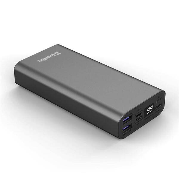 Зовнішній акумулятор (Power Bank) ColorWay 20000mAh Gray (CW-PB200LPH3GR-PDD)