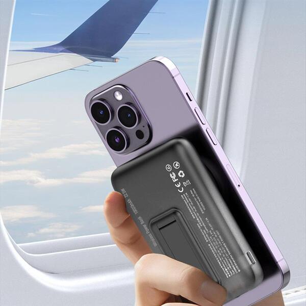 Внешний аккумулятор (Power Bank) ColorWay 15W MagSafe 10000mAh Black (CW-PB100LPA3BK-WPDD)