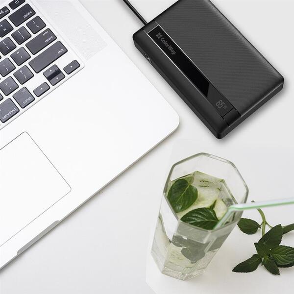 Внешний аккумулятор (Power Bank) ColorWay Powerful 20000mAh Черный (CW-PB200LPA3BK-PDD)