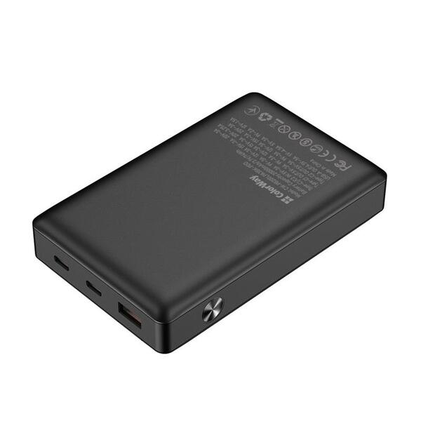 Внешний аккумулятор (Power Bank) ColorWay Powerful 20000mAh Черный (CW-PB200LPA3BK-PDD)