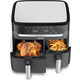 Мультипечь Tefal Dual EasyFry&Grill AirFryer, 2700Вт, чаша-5.2/3.1л, сенсорное управл., 2 чаши, гриль, пластик, черный