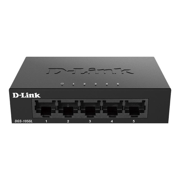 Комутатор D-Link DGS-105GL 5xGE, Некерований