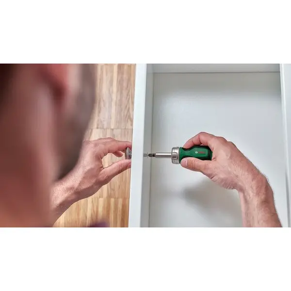 Викрутка з тріскачкою Bosch 6 насадок