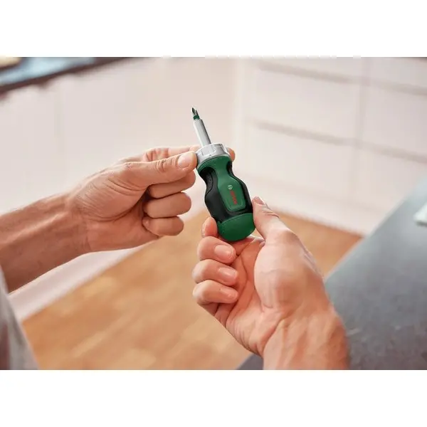 Викрутка з храповиком Bosch 6 насадок