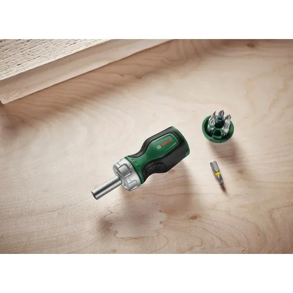 Викрутка з храповиком Bosch 6 насадок