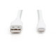 Кабель для зарядки и синхронизации DIGITUS USB-A > Lightning, 1м, USB 2.0, 12W, белый
