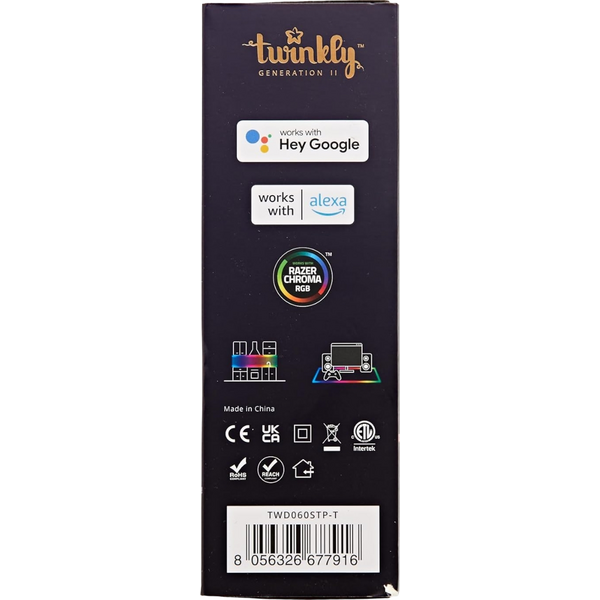 Smart LED Гірлянда Twinkly Dots Lights RGB 60 Gen II, IP20, кабель прозорий