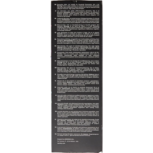 Smart LED Гірлянда Twinkly Dots Lights RGB 60 Gen II, IP20, кабель прозорий