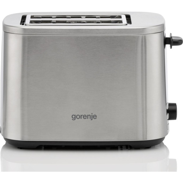 Тостер Gorenje 800Вт, підігрів, розморожування, пластик, сріблястий
