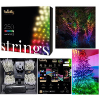 Гірлянда Smart LED Twinkly Strings RGBW 250, Gen II, IP44, 20м, кабель прозорий
