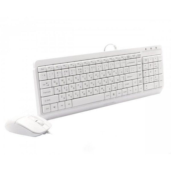 Комплект (клавиатура, мышь) A4Tech F1512 White