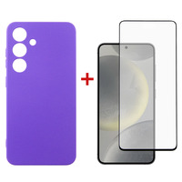 Чeхол-накладка Dengos для Samsung Galaxy S24 SM-S921 Purple (DG-KM-102) + защитное стекло