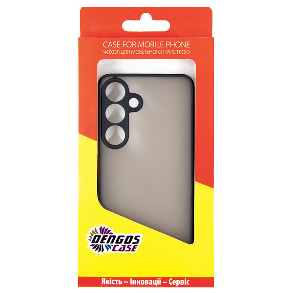Чeхол-накладка Dengos Matt для Samsung Galaxy S24 SM-S921 Black (DG-TPU-MATT-146)