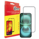Защитное стекло Dengos для Apple iPhone 16 Plus Black Full Glue (TGFG-368)