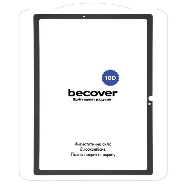 Захисне скло BeCover 10D для Samsung Galaxy Tab S9 FE (SM-X510/SM-X516B) 10.9 Black (710584)