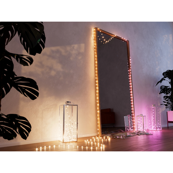 Smart LED Гірлянда Twinkly Strings USB 200 Candle-shaped RGB LEDs, Clear Wire, USB-C (TWKC200RGB-T)