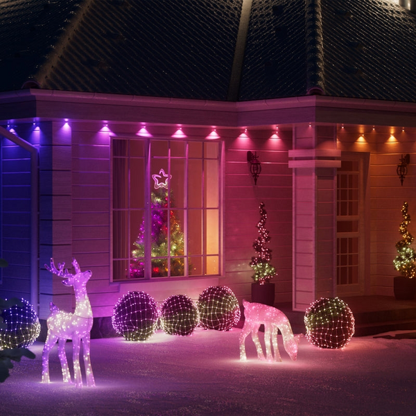 Smart LED Гірлянда Twinkly Permanent Light 72 RGB LED String, White Wire, Plug F (TWPL072STP-TEU)