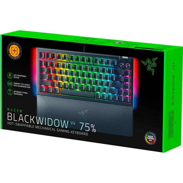 Клавиатура Razer BlackWidow V4 75% Black (RZ03-05000100-R3M1)