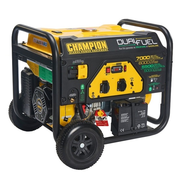 Генератор газобензиновий Champion CPG7500E2-DF-EU