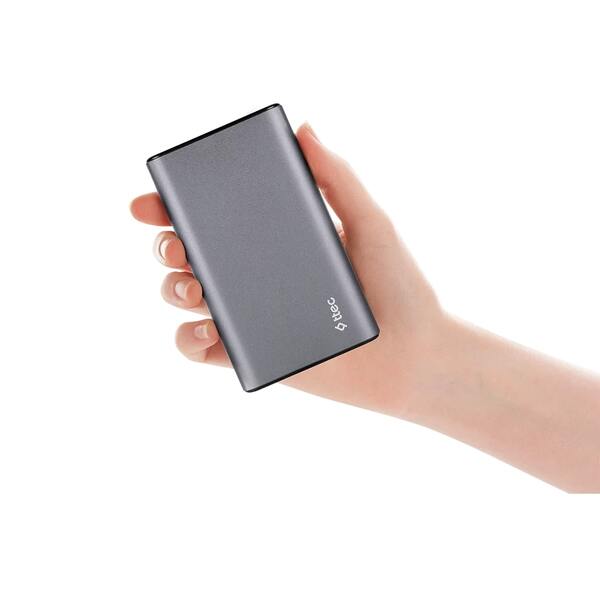 Внешний аккумулятор (Power Bank) Ttec 15000mAh ReCharger Pro LCD PD 65W Space Gray (2BB216UG)