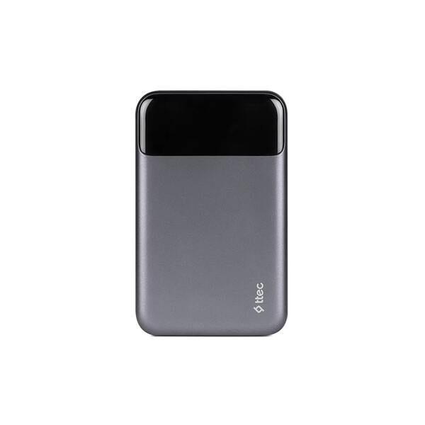 Внешний аккумулятор (Power Bank) Ttec 20000mAh ReCharger Pro LCD PD 130W Space Gray (2BB218UG)