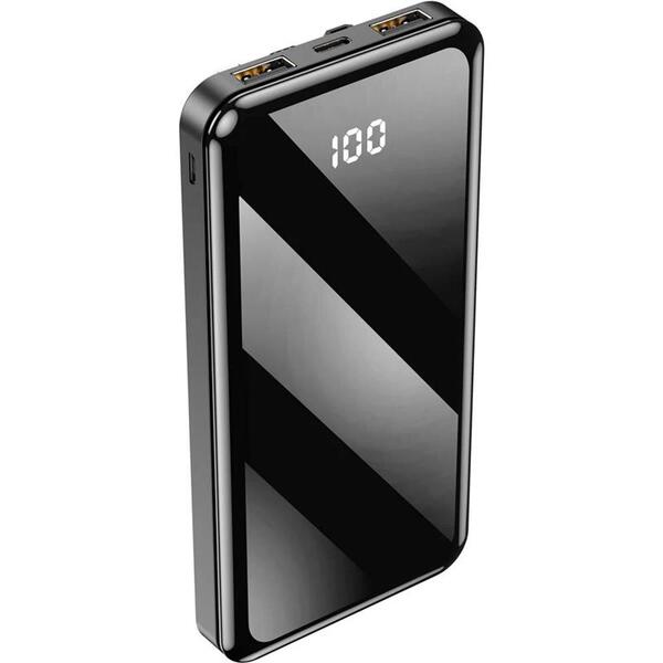 Зовнішній акумулятор (Power Bank) Forever TB-411 ALLin1 USB-C + Lightning + microUSB 10000mAh Black (1283126565083)