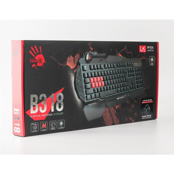 Клавиатура A4Tech Bloody B318 LK Black USB