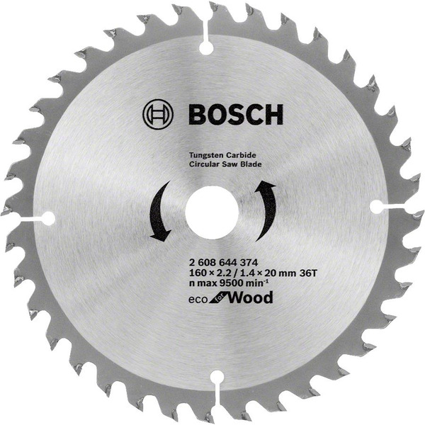 Диск пиляльний Bosch Bosch Eco for Wood 160x2.2x20-36T (2.608.644.374)
