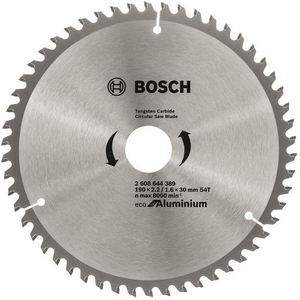 Диск пиляльний Bosch Eco for Aluminium 190x2.42/1.6x30 мм 54TCG (2.608.644.389)