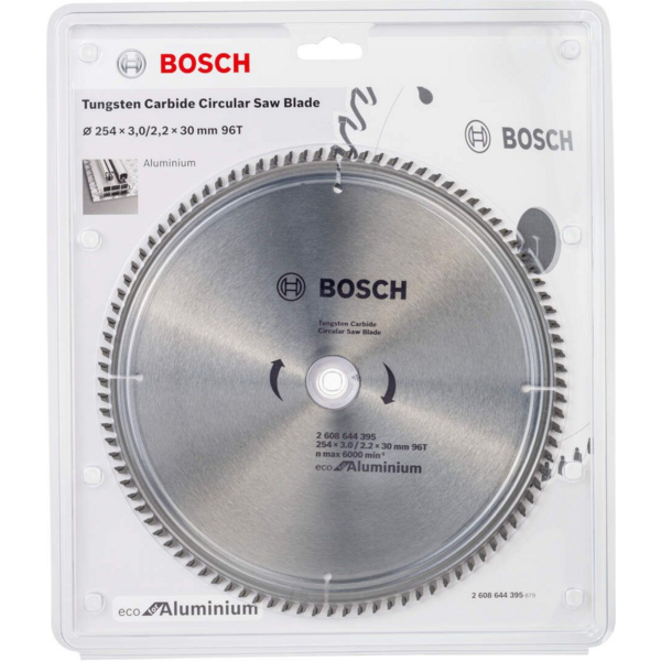 Диск пиляльний Bosch Eco for Aluminium 254x3x30-96T (2.608.644.395)