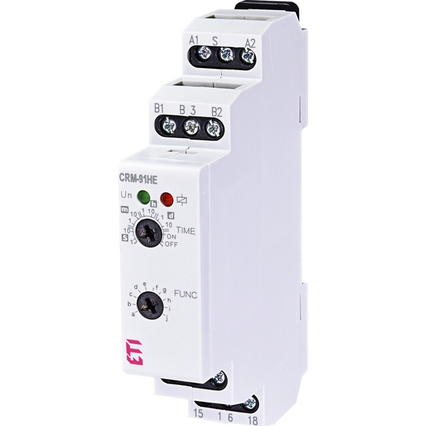 Багатофункціональне реле ETI, CRM-91HE UNI 12-240V AC/DC (1x16A, AC1)