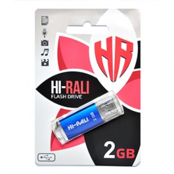 USB-Флешка Hi-Rali Rocket Series Blue (HI-2GBRKTBL)