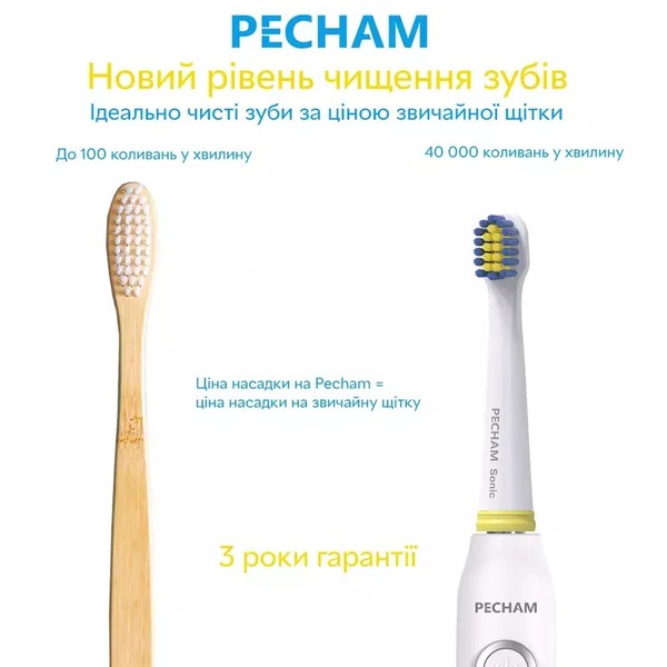 Насадки для зубної щітки Pecham White 0290119080806