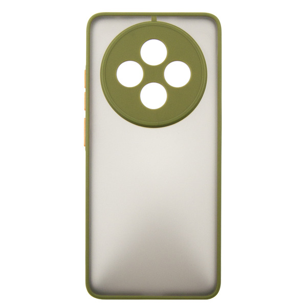 Чeхол-накладка Dengos для Oppo Reno 12 F/FS Olive (DG-KM-110) + защитное стекло