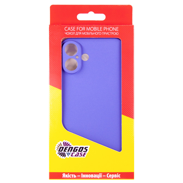 Чохол Dengos Carbon для Apple iPhone 16 Plus Purple DG-TPU-CRBN-211