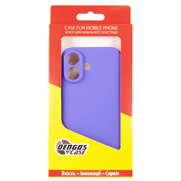 Чохол Dengos Carbon для Apple iPhone 16 Purple DG-TPU-CRBN-209