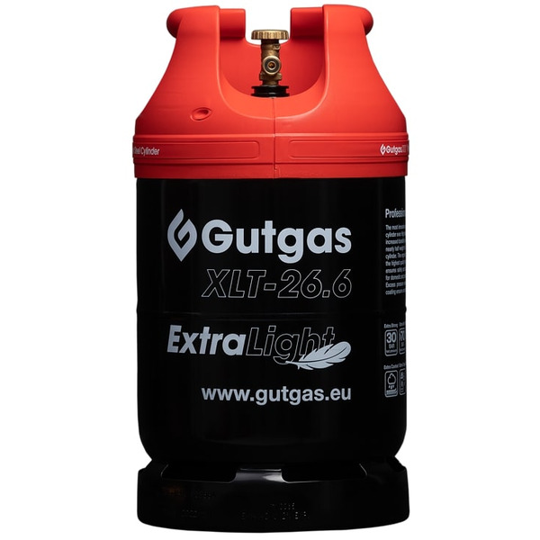 Балон газовий сталевий Gutgas Ragasco ExtraLight XLT-26.6, 26.6л, 30бар, вентиль KLF, 7.3кг