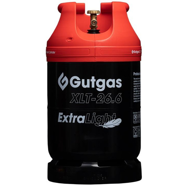 Балон газовий сталевий Gutgas Ragasco ExtraLight XLT-26.6, 26.6л, 30бар, вентиль KLF, 7.3кг