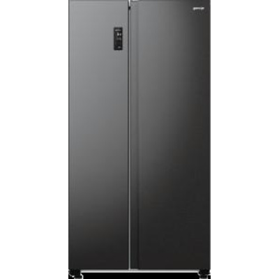 Холодильник SBS Gorenje, 179х67х92см, 2 двері, 356(191)л, А++, NF+, Інв., Зона св-ті, Зовн. Диспл, чорний