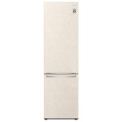 Холодильник LG з нижн. мороз., 203x60х68, холод.відд.-277л, мороз.відд.-107л, 2дв., А+, NF, інв., диспл внутр., зона св-ті, бежевий