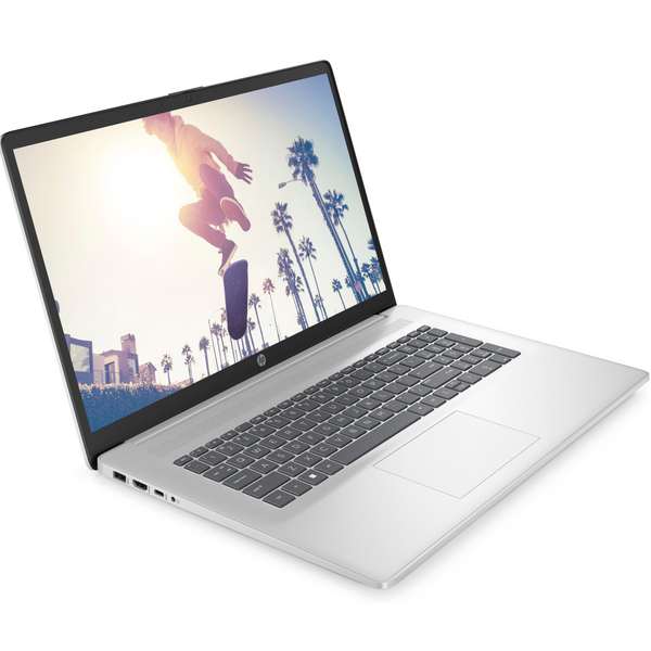 Ноутбук HP 17-cn4006ua 17.3" FHD IPS AG, Intel 5-120U, 16GB, F512GB, UMA, DOS, серебристый