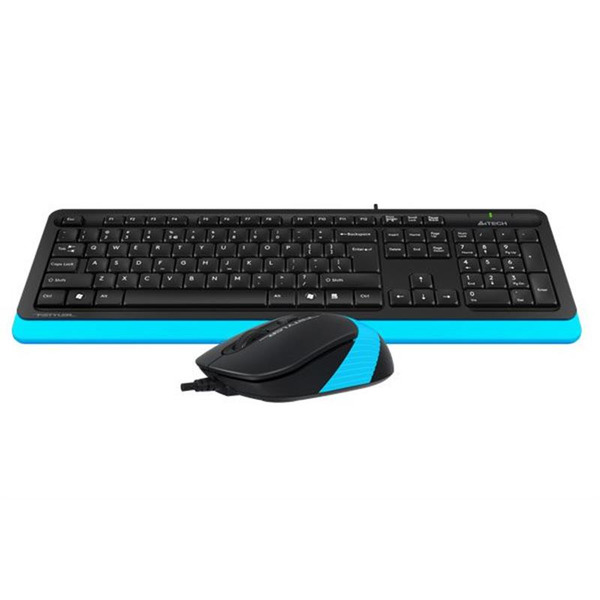 Комплект (клавиатура, мышь) A4Tech F1010 Black/Blue