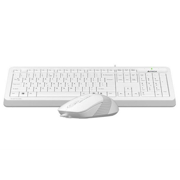 Комплект (клавіатура, миша) A4Tech F1010 White