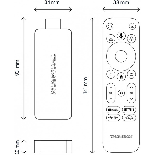 Медиаплеер Thomson Streaming Stick 4K UHD 140G