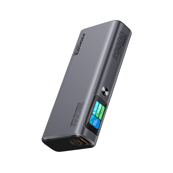 Внешний аккумулятор (Power Bank) Promate Titan-130 130W 20000mAh Gray