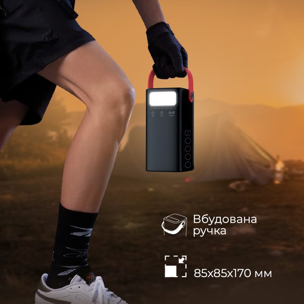 Внешний аккумулятор (Power Bank) Promate PowerMine-80 65W 80000mAh Черный