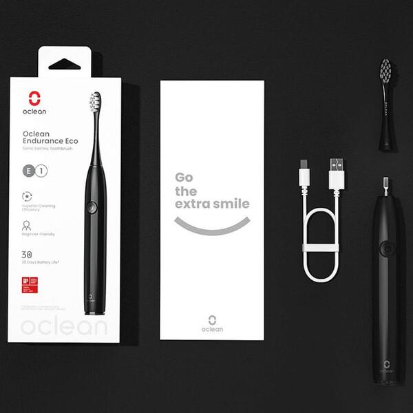 Умная зубная электрощетка Oclean Endurance Eco Electric Toothbrush Black (6970810553321)