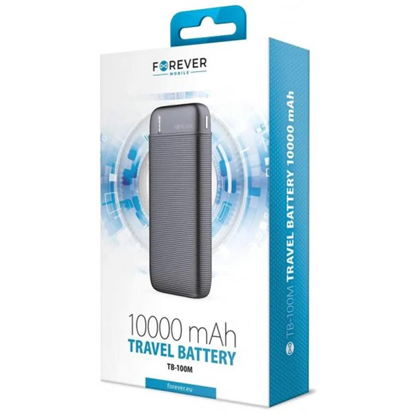 Зовнішній акумулятор (Power Bank) Forever TB-100M 10000mAh Black (1283126565090)