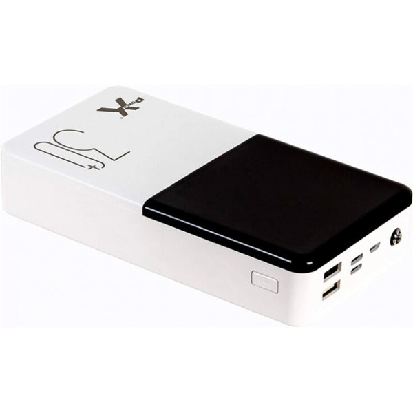 Зовнішній акумулятор (Power Bank) PowerX Q500 30000mAh LCD Screen White (1283126562334)